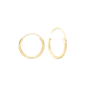 14KT CREOL 14,5 MM, TRÅD 1,2MM M/VIPPELÅ from Aagaard