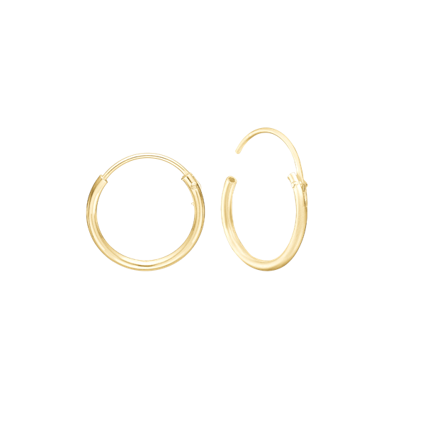 14KT CREOL 14,5 MM, TRÅD 1,2MM M/VIPPELÅ from Aagaard