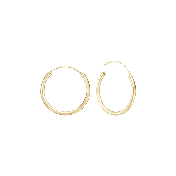 14KT CREOL 17,5MM, TRÅD 1,2MM M/VIPPELÅS from Aagaard