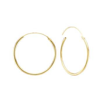 14KT CREOL 24,5MM,TRÅD 1,4MM M/VIPPELÅS from Aagaard