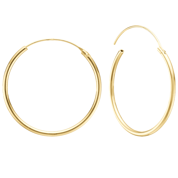 14KT CREOL 43MM, TRÅD 1,4MM M/VIPPELÅS from Aagaard