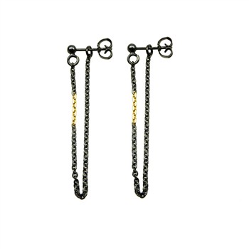 Earrings 925/585 - Oxidised  Pr.par from San - Links of Joy