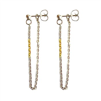 Earrings 925/585 -Rhodium Pr.par from San - Links of Joy