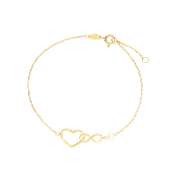 armbånd med hjerte og uendelighedstegn  from Aagaard