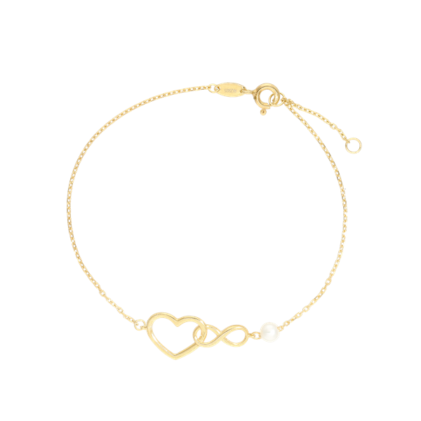 armbånd med hjerte og uendelighedstegn  from Aagaard