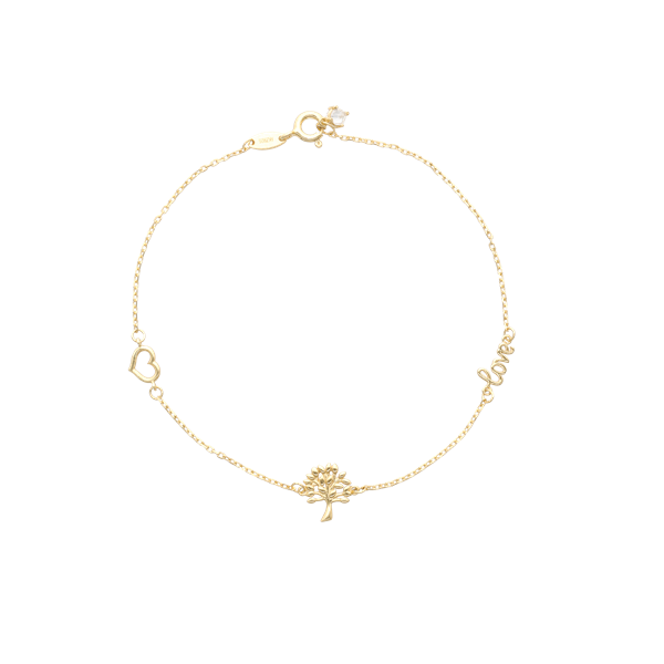 armbånd med livets træ og hjerte  from Aagaard