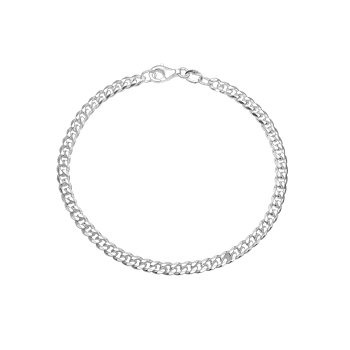 Armbånd sølv panzer, Bredde 2,7 mm from Aagaard