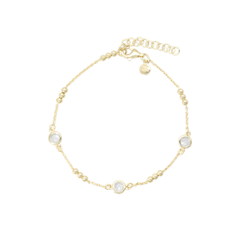 Armbånd kugler og CZ from Aagaard