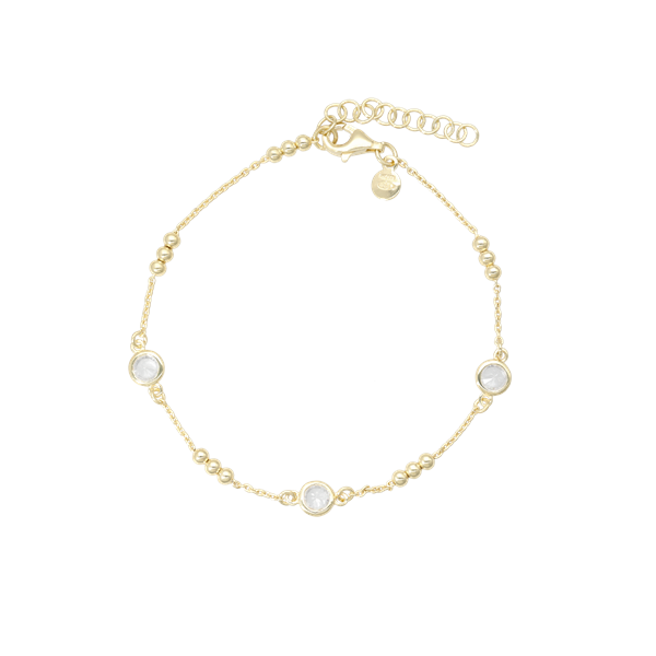 Armbånd kugler og CZ from Aagaard