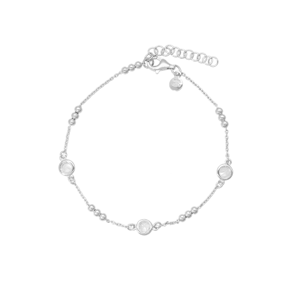 Armbånd kugler og CZ from Aagaard