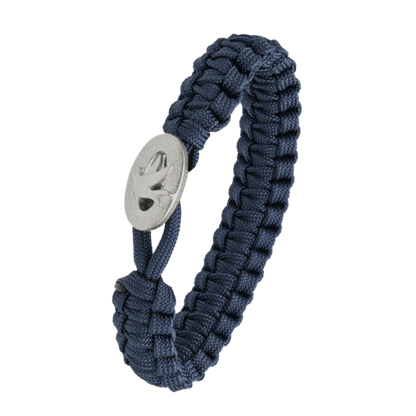 FSTS blåt armbånd m sølv lås 01 from Aagaard