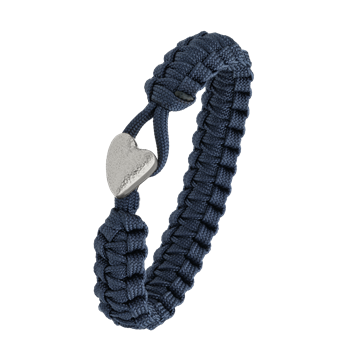 FSTS blåt armbånd m sølv lås 05 from Aagaard