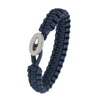 FSTS blåt armbånd m sølv lås 06 from Aagaard