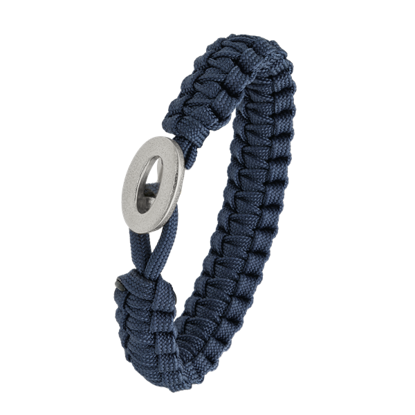 FSTS blåt armbånd m sølv lås 06 from Aagaard