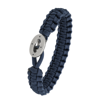 FSTS blåt armbånd m sølv lås 07 from Aagaard