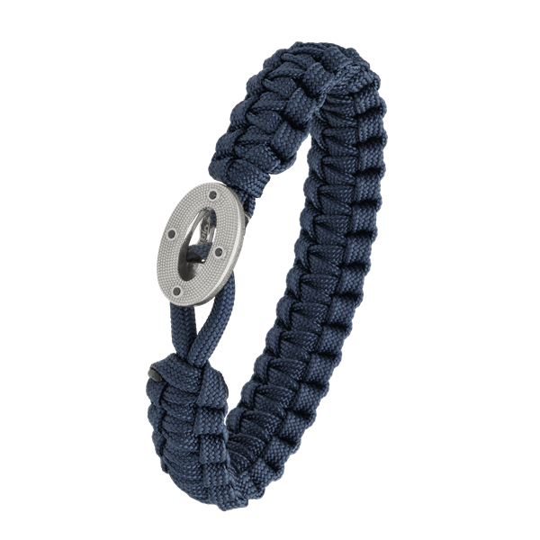 FSTS blåt armbånd m sølv lås 07 from Aagaard