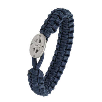 FSTS blåt armbånd m sølv lås 09 from Aagaard