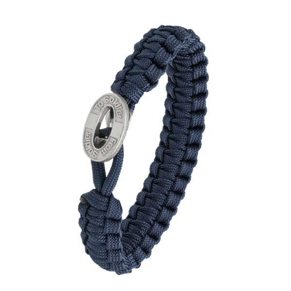 FSTS blåt armbånd m sølv lås 10 from Aagaard