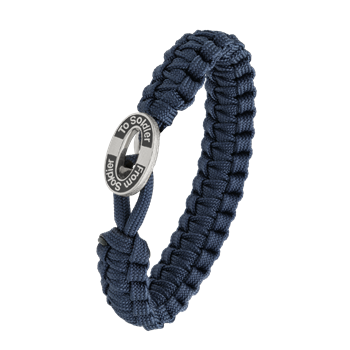 FSTS blåt armbånd m sølv lås 11 from Aagaard