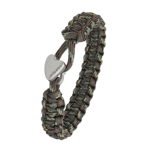 FSTS camouflage armbånd m sølv lås 05 from Aagaard