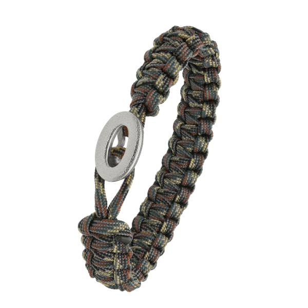 FSTS camouflage armbånd m sølv lås 06 from Aagaard