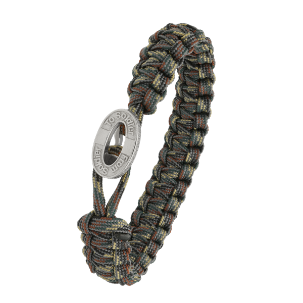 FSTS camouflage armbånd m sølv lås 10 from Aagaard