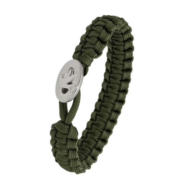 FSTS grønt armbånd m sølv lås 01 from Aagaard