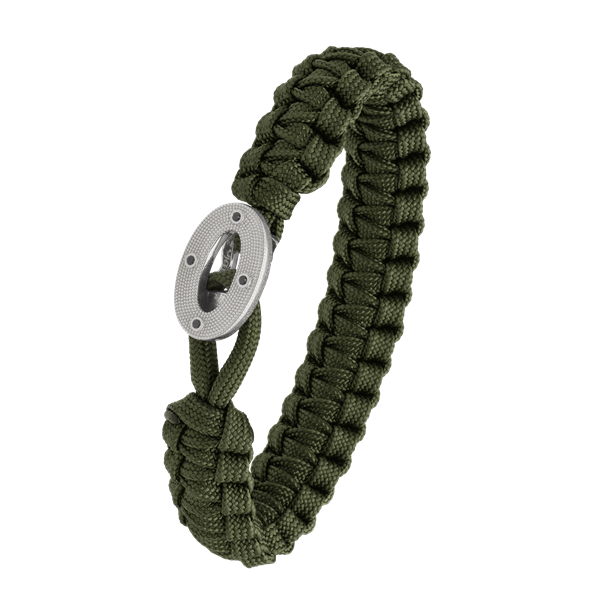 FSTS grønt armbånd m sølv lås 07 from Aagaard