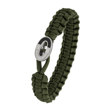 FSTS grønt armbånd m sølv lås 08 from Aagaard