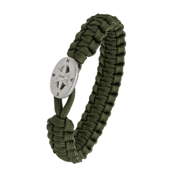 FSTS grønt armbånd m sølv lås 09 from Aagaard