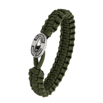 FSTS grønt armbånd m sølv lås 11 from Aagaard