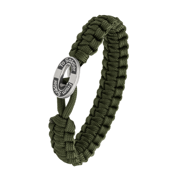 FSTS grønt armbånd m sølv lås 11 from Aagaard