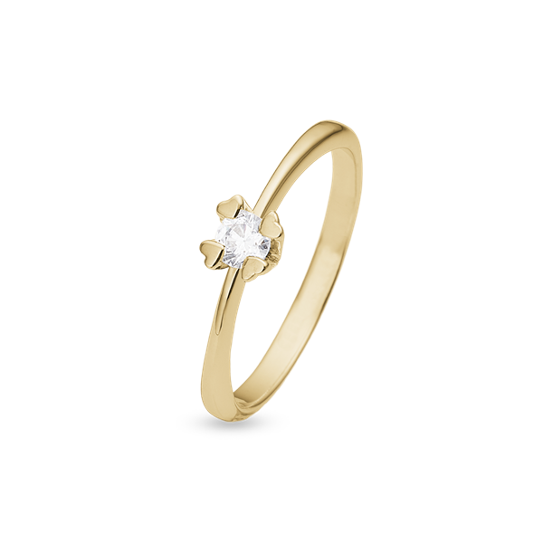 MARY Ring 14K LG DIAM 0,25CT W/VS from Aagaard