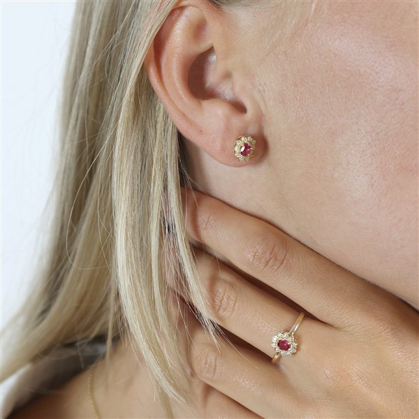 Ring, 8k, Rubin/Diamanter from Aagaard