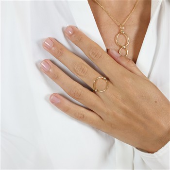 Ring, 8k, dobbelt cirkel from Aagaard