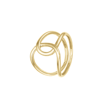 Ring, Løkke, forg sølv from Aagaard