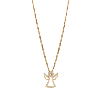 Forgyldt sølvvedhæng Engel m/kæde from Siersbøl