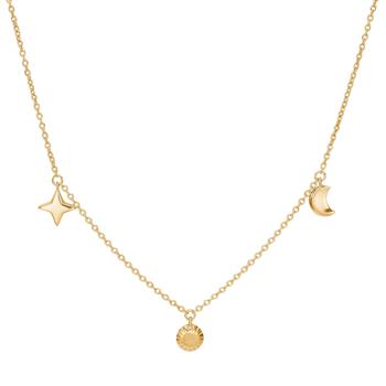 Forgyldt sølv halskæde UNIVERSE52 from Nordahl