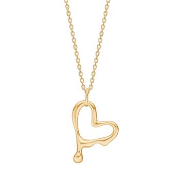 Forgyldt sølv halskæde FLUID52 from Nordahl