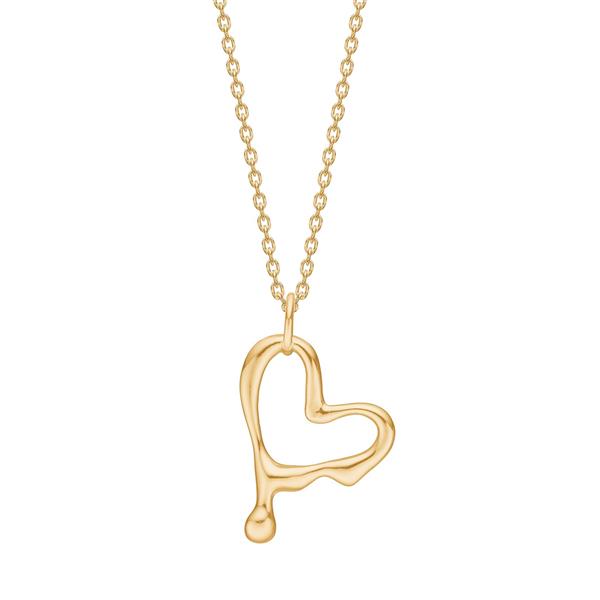 Forgyldt sølv halskæde FLUID52 from Nordahl