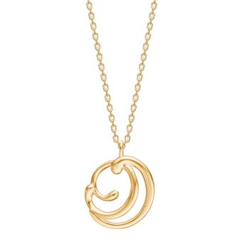 Forgyldt sølv halskæde AURA52 from Nordahl