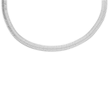 Bred slangehalskæde i stål from Blicher Fuglsang