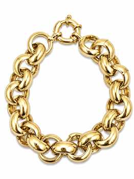 Armbånd sølv forgyldt BIG ærte from L&G
