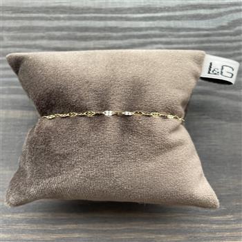 Armbånd sølv forgyldt firkløver from L&G