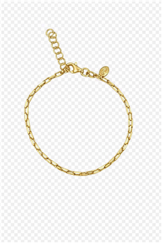 Armbånd sølv forgyldt anker firkant from L&G