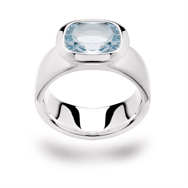 925/- Ring blå topas 3.60ct from Bastian Inverun