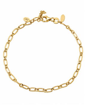 Armbånd sølv forgyldt lang anker from L&G