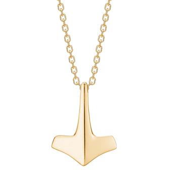 SON kæde stål IP gold med Thors hammer 50+5cm from Son of Noa