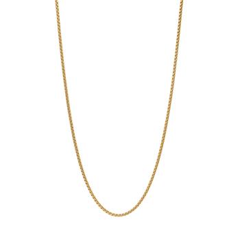 SON kæde stål IP gold, rund venezia 45+5cm from Son of Noa