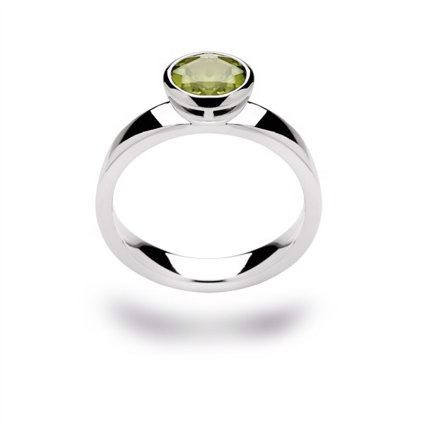 925/- Ring, rho. blank, peridot 1.30ct from Bastian Inverun